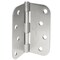 Cauldham Heavy-Duty 4" Interior Door Hinges with 5/8" Radius Corners - Satin Nickel